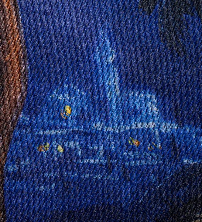 Yard & Garden Plow & Hearth Holy Night Nativity Lustre Garden Flag NFLB121