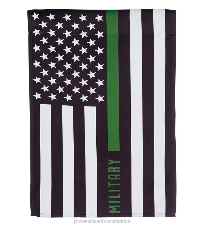 Yard & Garden Plow & Hearth Military Thin Green Line Garden Suede Flag NFLB267