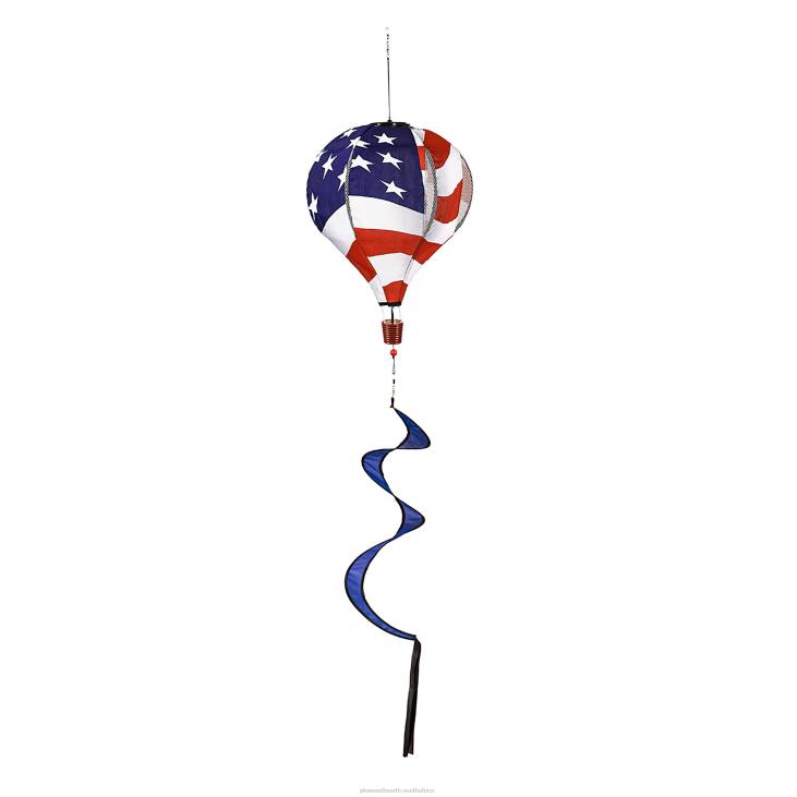 Yard & Garden Plow & Hearth Solar American Flag Balloon Spinner NFLB321