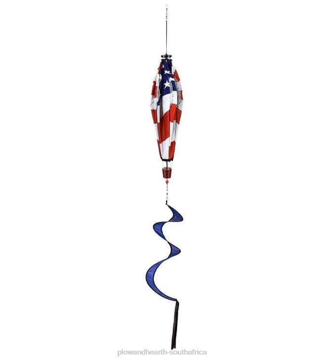 Yard & Garden Plow & Hearth Solar American Flag Balloon Spinner NFLB321