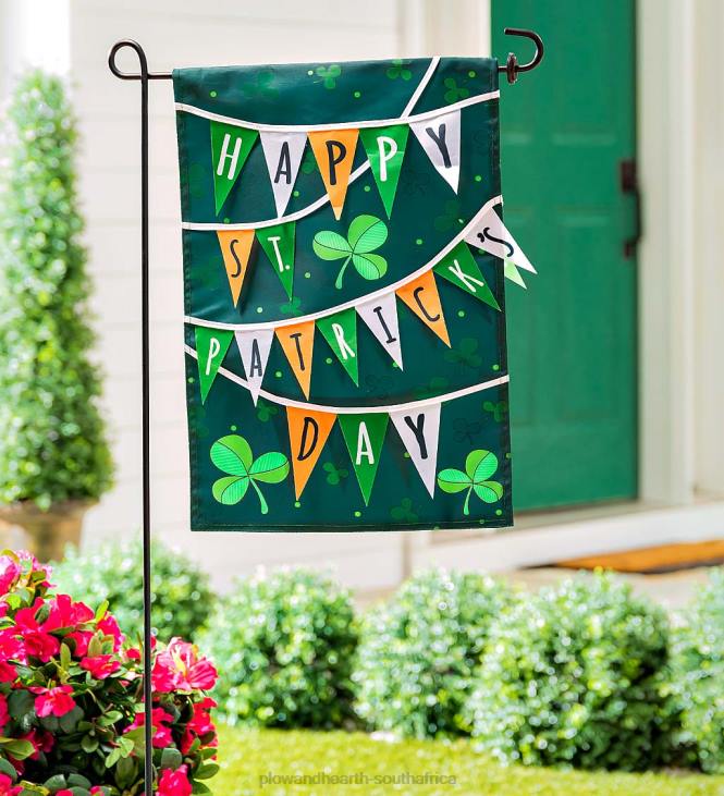 Yard & Garden Plow & Hearth St. Paddy's Day Banner Garden Applique Flag NFLB571