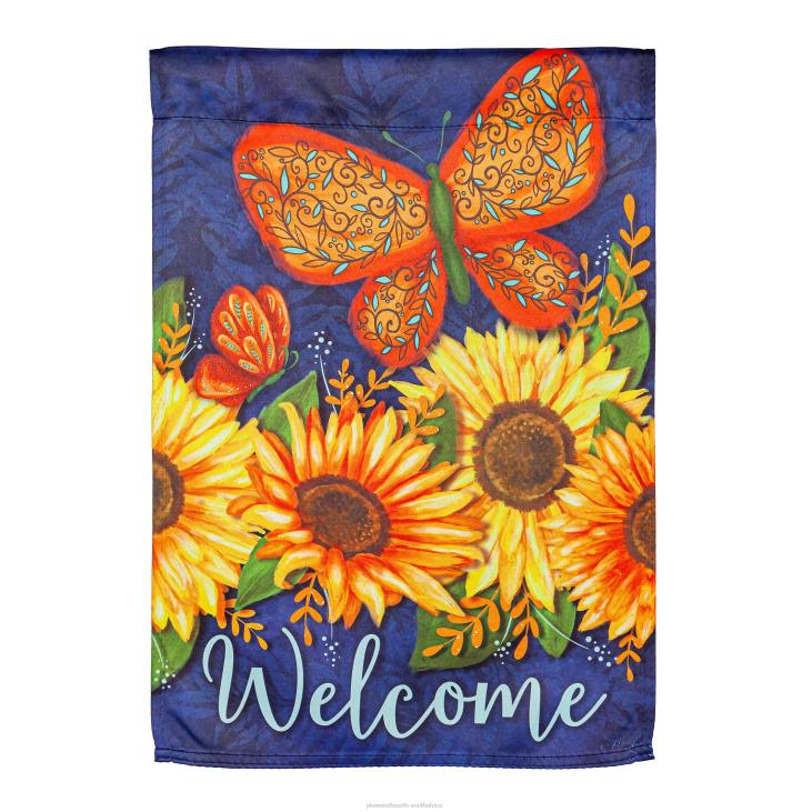Yard & Garden Plow & Hearth Sunny Autumn Suede Garden Flag NFLB569