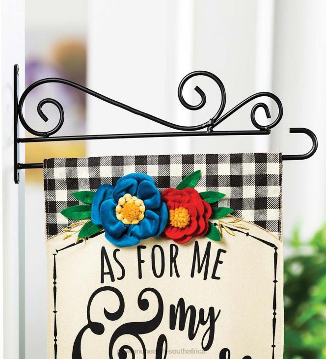 Yard & Garden Plow & Hearth Swirl Wall-Mount Garden Flag Hanger NFLB353