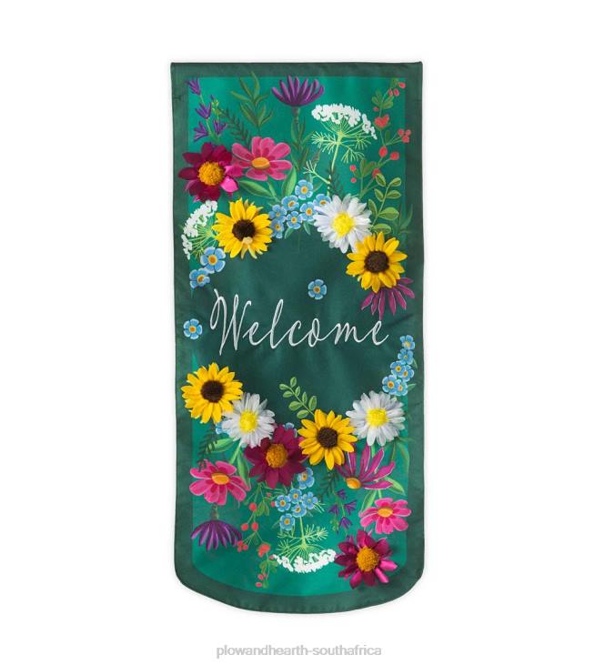 Yard & Garden Plow & Hearth Wildflowers Welcome Pennant Flag NFLB3011