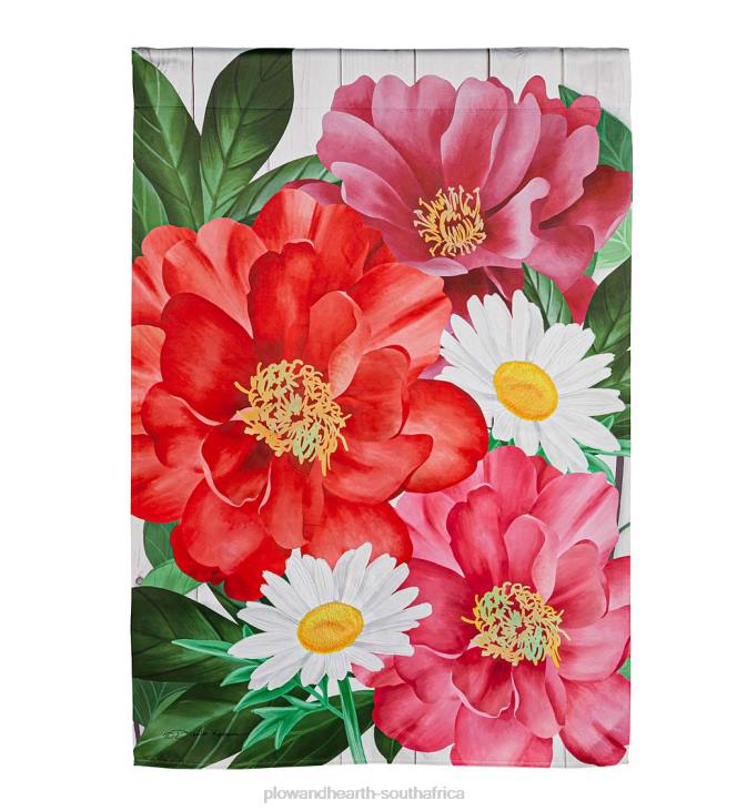 Yard & Garden Plow & Hearth Blooming Suede House Flag NFLB628