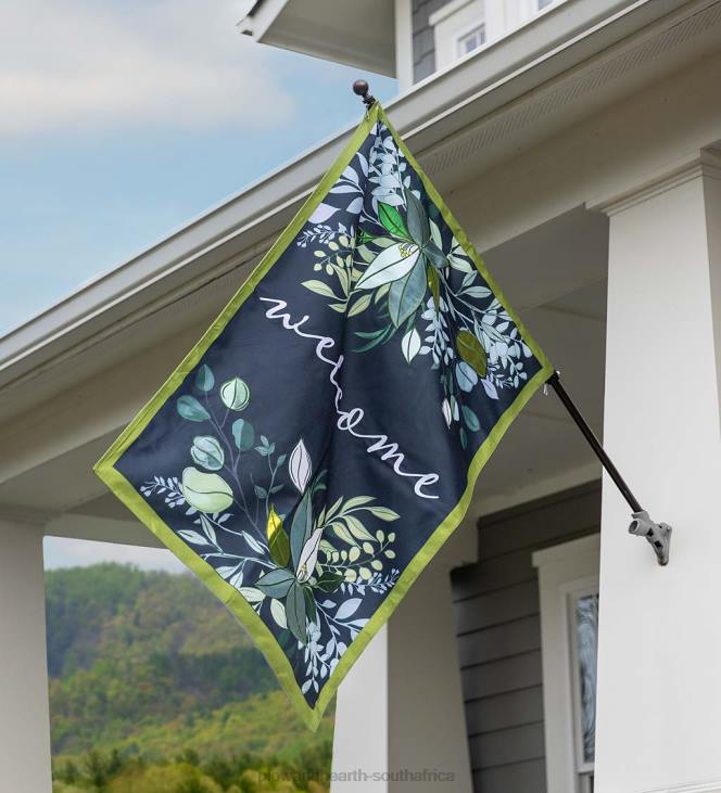 Yard & Garden Plow & Hearth Botanical Welcome Estate Flag NFLB620