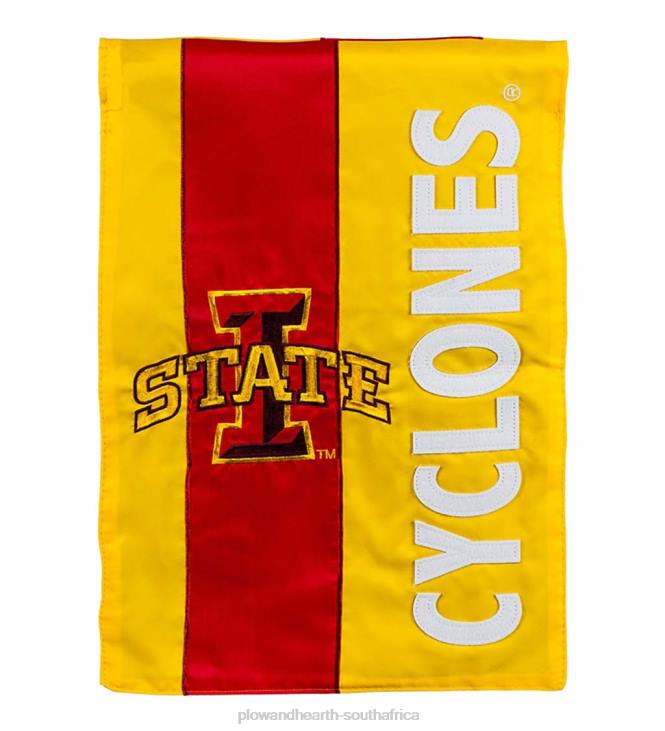Yard & Garden Plow & Hearth Double-Sided Embellished College Team Pride Applique House Flag - Iowa State NFLB634
