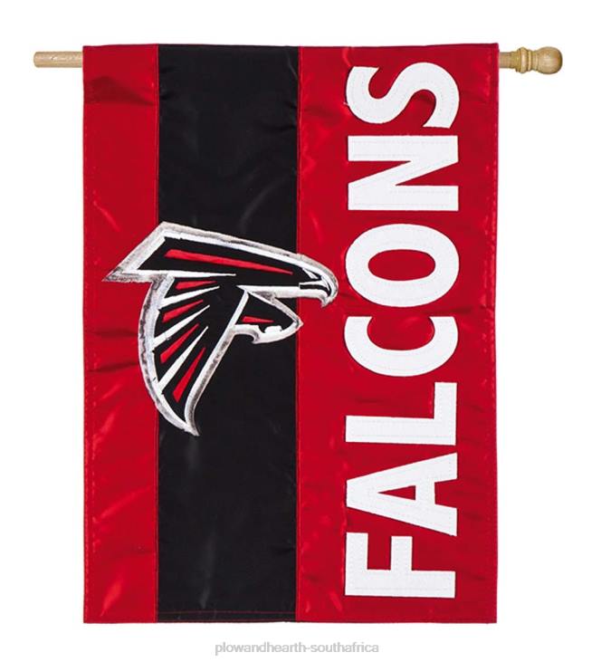 Yard & Garden Plow & Hearth Double-Sided Embellished NFL Team Pride Applique House Flag - Atlanta Falcons NFLB635