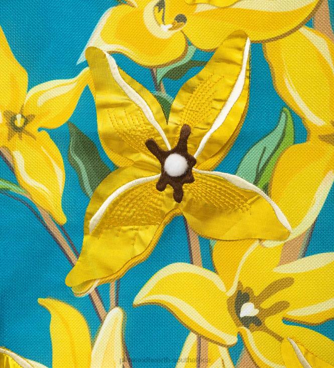 Yard & Garden Plow & Hearth Forsythia and Chickadee Welcome Estate Flag NFLB636
