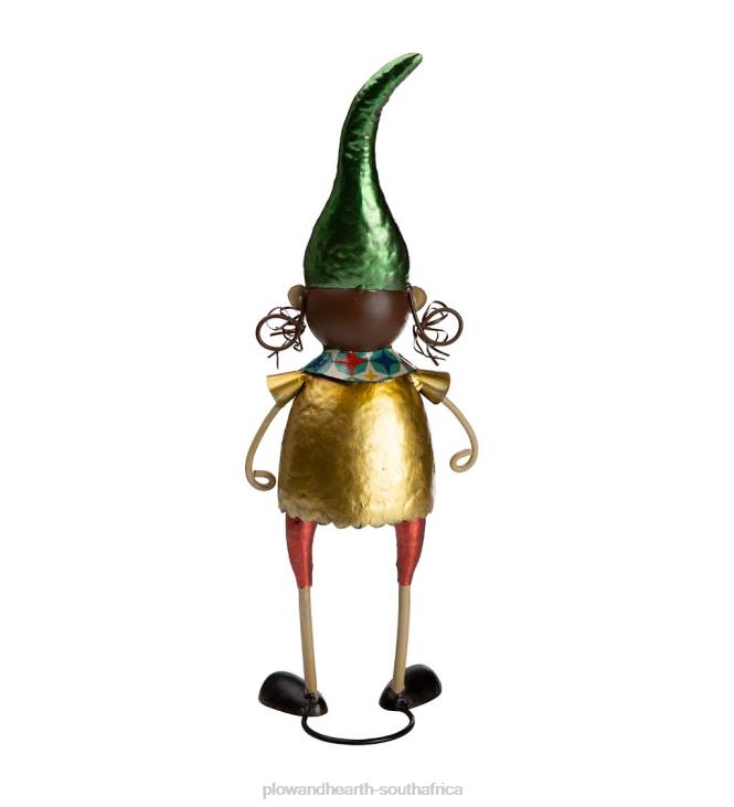 Yard & Garden Plow & Hearth Christmas Metal Elf Garden Statues NFLB30