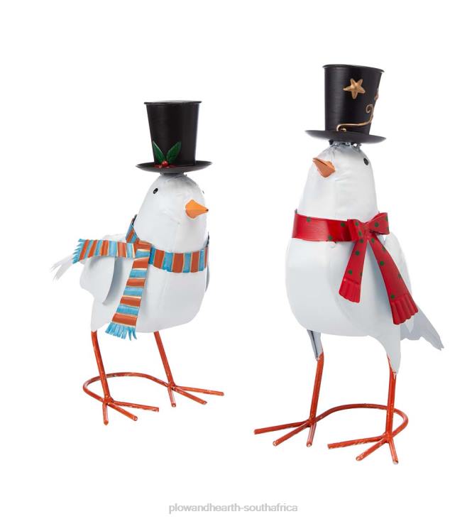 Yard & Garden Plow & Hearth Holiday Dove Metal Garden Statues, Set of 2 NFLB22
