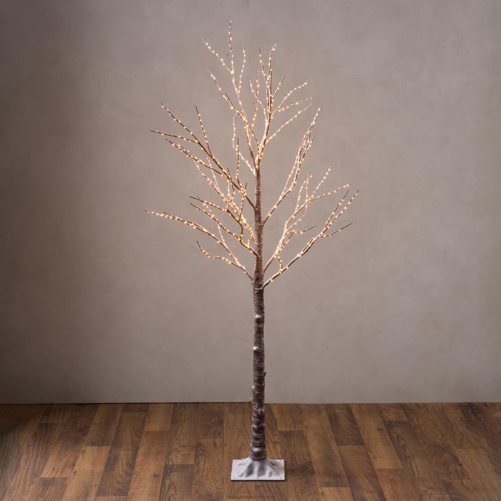 Yard & Garden Plow & Hearth Indoor/Outdoor Birch Tree with Warm White Lights NFLB23