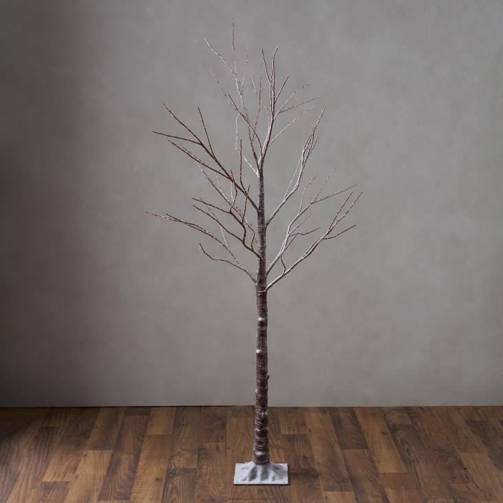 Yard & Garden Plow & Hearth Indoor/Outdoor Birch Tree with Warm White Lights NFLB23
