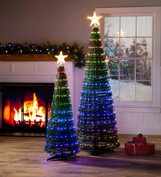 Yard & Garden Plow & Hearth Indoor/Outdoor Christmas Tree With Multicolor Lights, 71NFLB24