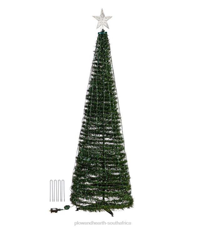 Yard & Garden Plow & Hearth Indoor/Outdoor Christmas Tree With Multicolor Lights, 71NFLB24
