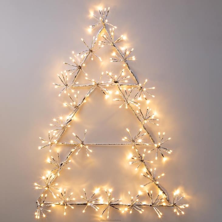 Yard & Garden Plow & Hearth Indoor/Outdoor Electric Lighted Christmas Tree Holiday Decoration NFLB26