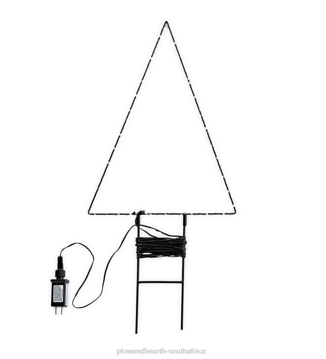 Yard & Garden Plow & Hearth Indoor/Outdoor Electric Lighted Metal Holiday Tree NFLB15