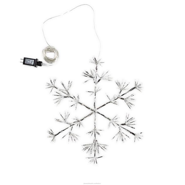 Yard & Garden Plow & Hearth Indoor/Outdoor Electric Lighted Snowflake Holiday Decoration NFLB4