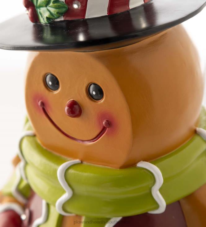 Yard & Garden Plow & Hearth Indoor/Outdoor Lighted Gingerbread Boy Shorty Statue NFLB5