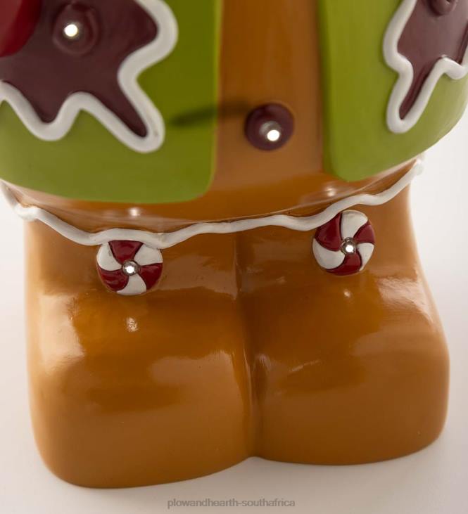 Yard & Garden Plow & Hearth Indoor/Outdoor Lighted Gingerbread Boy Shorty Statue NFLB5