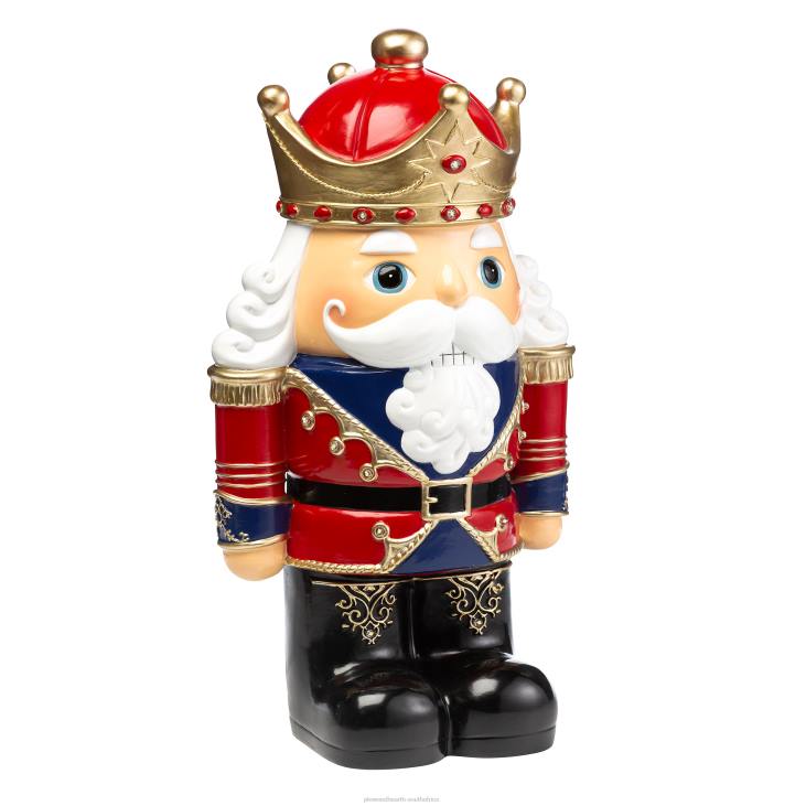 Yard & Garden Plow & Hearth Indoor/Outdoor Lighted Nutcracker Shorty Statue - White NFLB6