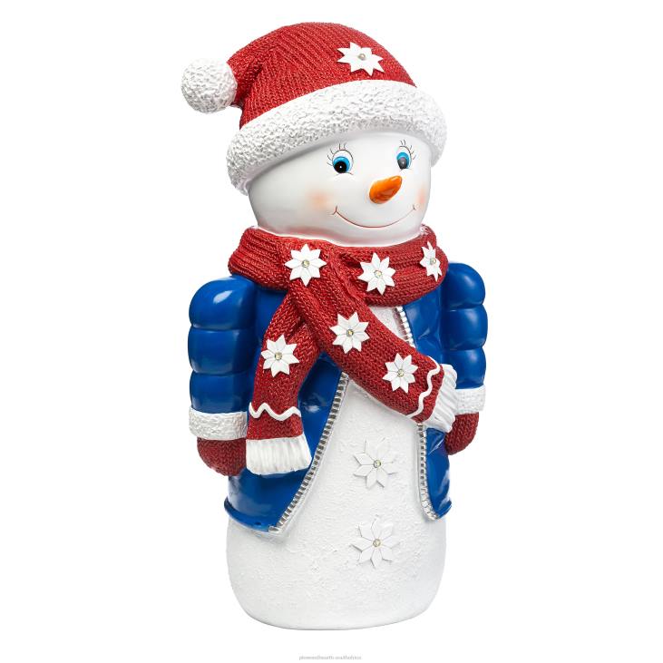 Yard & Garden Plow & Hearth Indoor/Outdoor Lighted Snowman Shorty Statue NFLB2