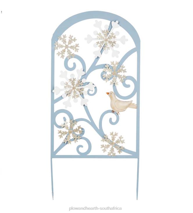 Yard & Garden Plow & Hearth Snowflakes Metal Garden Trellis NFLB18
