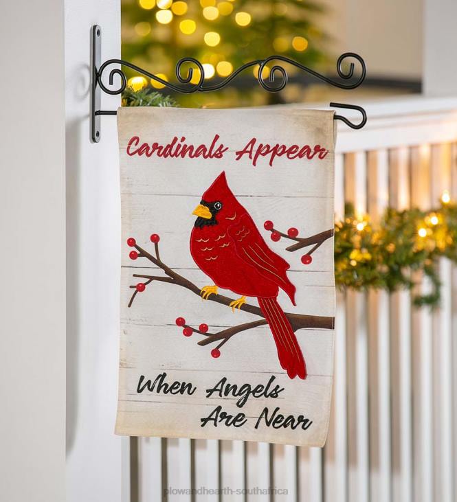 Yard & Garden Plow & Hearth When Angels Are Near Linen Garden Flag NFLB50