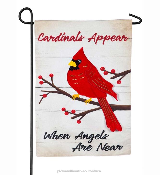 Yard & Garden Plow & Hearth When Angels Are Near Linen Garden Flag NFLB50