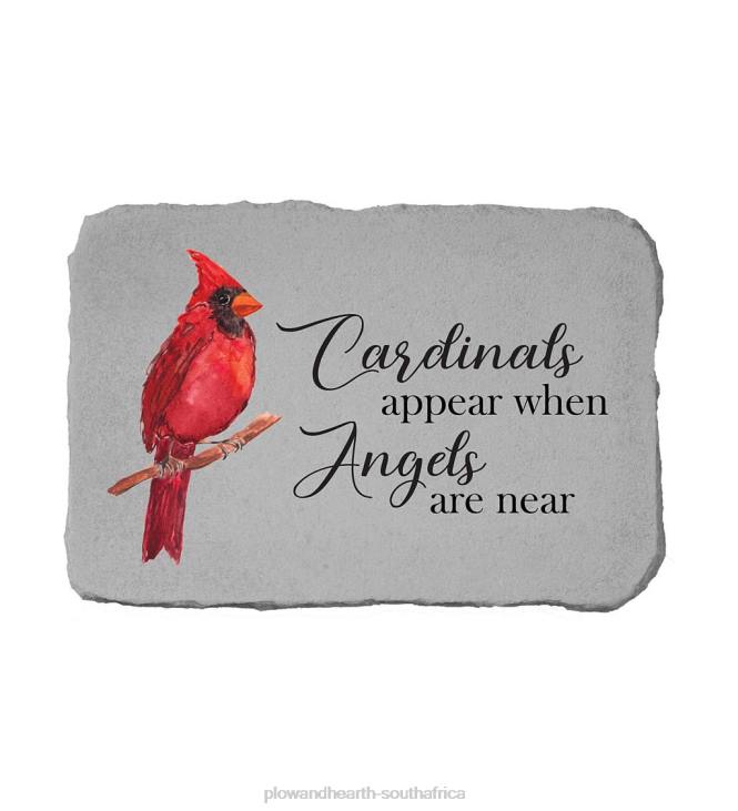 Yard & Garden Plow & Hearth Cardinal Memorial Garden Stone With Optional Personalization NFLB215