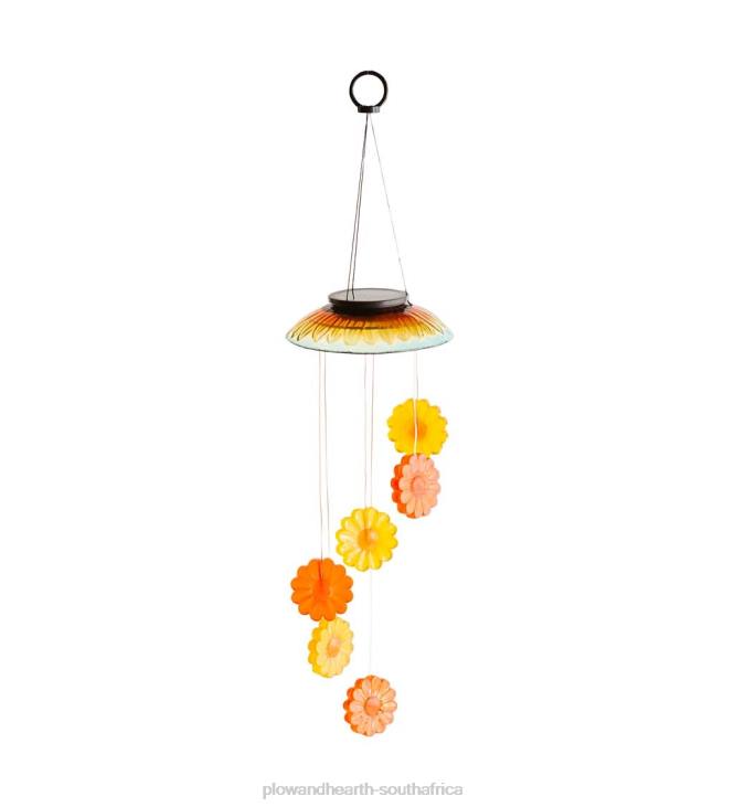 Yard & Garden Plow & Hearth Color Changing Solar Mobile with Sunflowers NFLB373