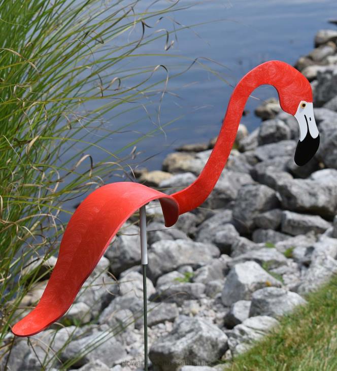 Yard & Garden Plow & Hearth Dancing Flamingo Sculpture NFLB150