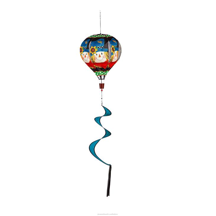 Yard & Garden Plow & Hearth Fall Friends Burlap Balloon Spinner - Scarecrow Friend NFLB144