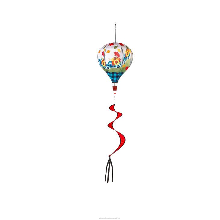 Yard & Garden Plow & Hearth Fall Friends Burlap Balloon Spinner - Scarecrow Friend NFLB144