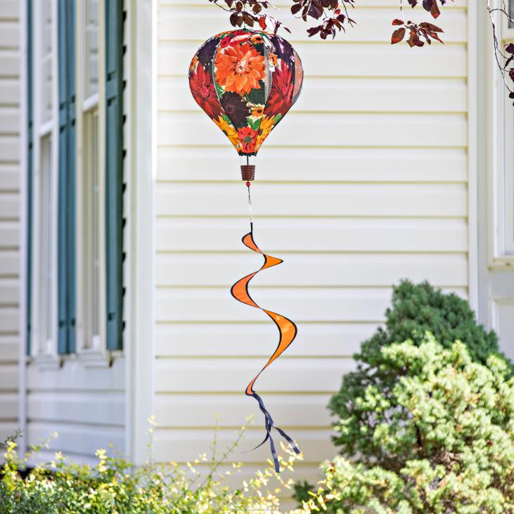 Yard & Garden Plow & Hearth Fall Friends Burlap Balloon Spinner - Scarecrow Friend NFLB144
