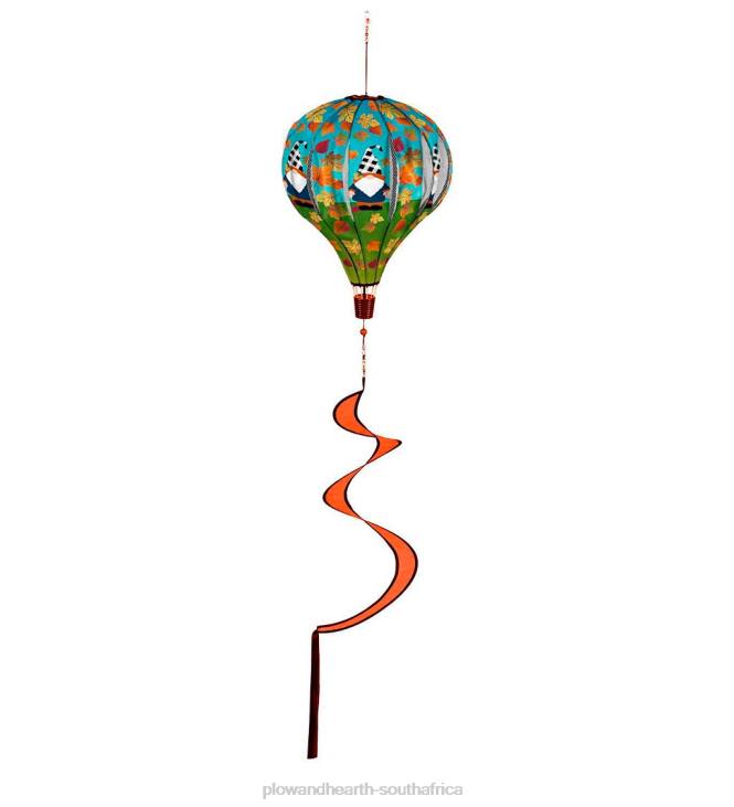Yard & Garden Plow & Hearth Fall Plaid Gnome Balloon Spinner NFLB337