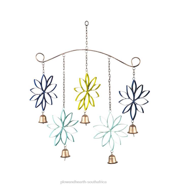 Yard & Garden Plow & Hearth Floral Wind Chime with Bells NFLB323