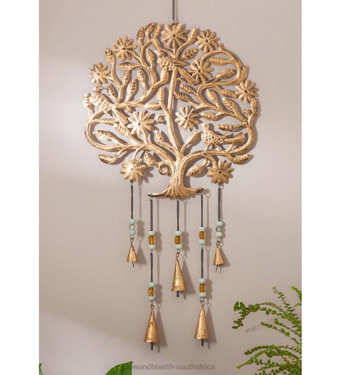 Yard & Garden Plow & Hearth Golden Tree of Life Garden Bells NFLB183