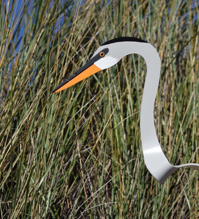 Yard & Garden Plow & Hearth Great Blue Heron Dancing Bird NFLB131