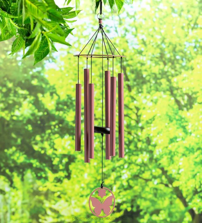 Yard & Garden Plow & Hearth Hand-Tuned Butterfly Wind Chime NFLB179