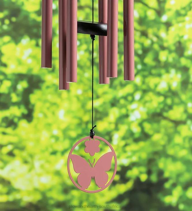 Yard & Garden Plow & Hearth Hand-Tuned Butterfly Wind Chime NFLB179