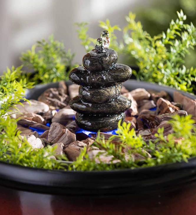 Yard & Garden Plow & Hearth Hydria Fountain Zen Pebble Accessory NFLB218