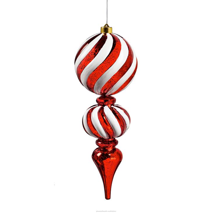 Yard & Garden Plow & Hearth Indoor/Outdoor Shatterproof Lighted Large Finial Swirl Ornament NFLB82
