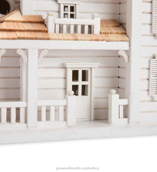 Yard & Garden Plow & Hearth Kingsgate Cottage Lighted Birdhouse and Pedestal Pole Set NFLB80