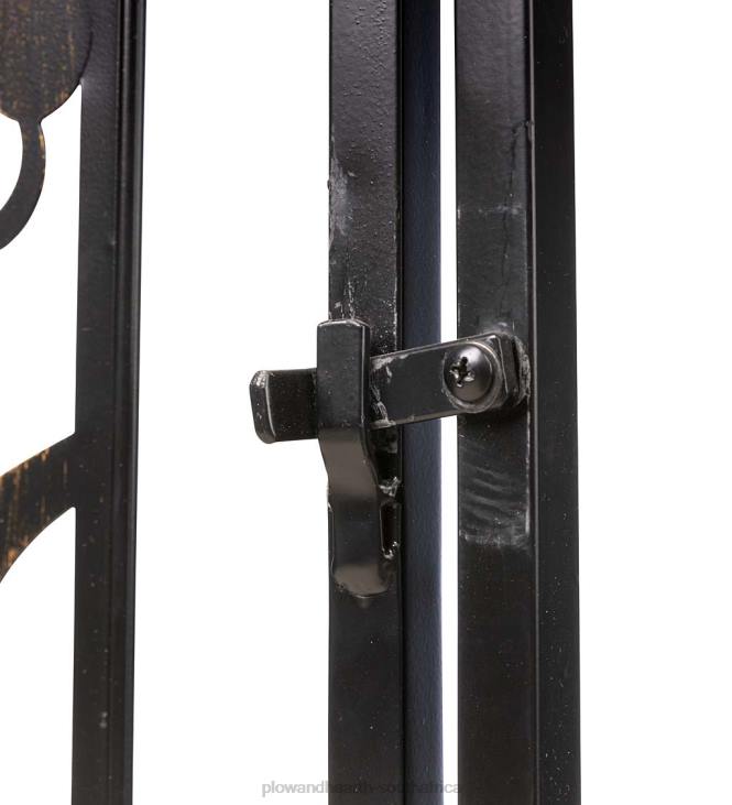 Yard & Garden Plow & Hearth Metal Tree of Life Arched Garden Arbor with Gate NFLB169