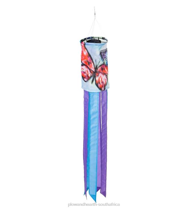 Yard & Garden Plow & Hearth Nature-Inspired Solar LED Motion Windsock - Butterfly NFLB132
