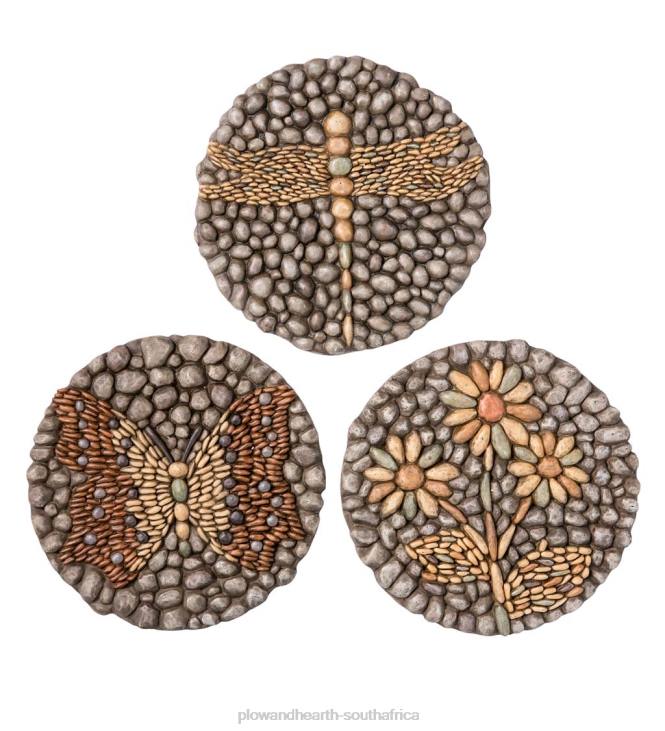 Yard & Garden Plow & Hearth Resin Rock Garden Stones, Set of 3 NFLB89