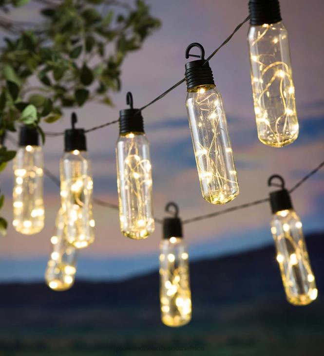 Yard & Garden Plow & Hearth Solar Bottle String Lights NFLB206