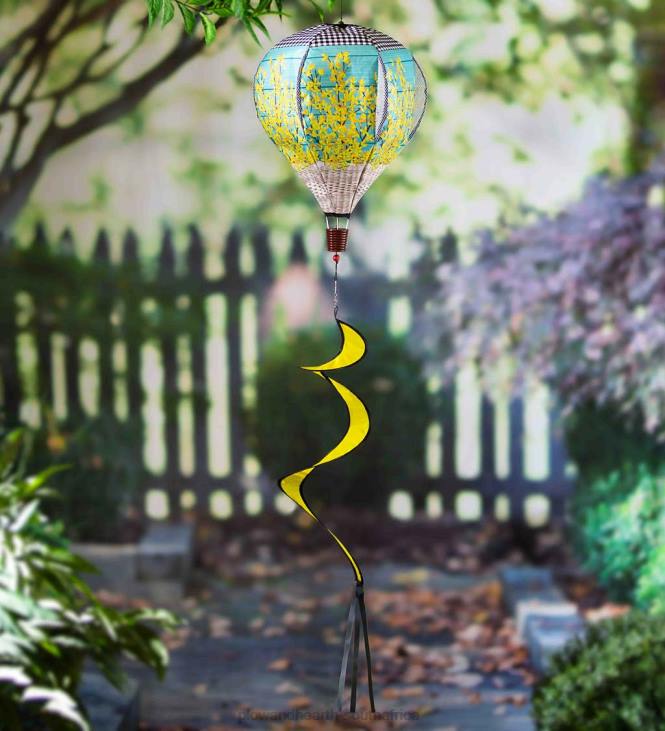 Yard & Garden Plow & Hearth Spring Garden Balloon Spinner - Forsythia NFLB279