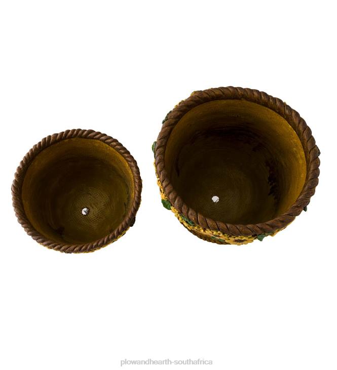 Yard & Garden Plow & Hearth Sunflower Basket Planters, Set of 2 NFLB268